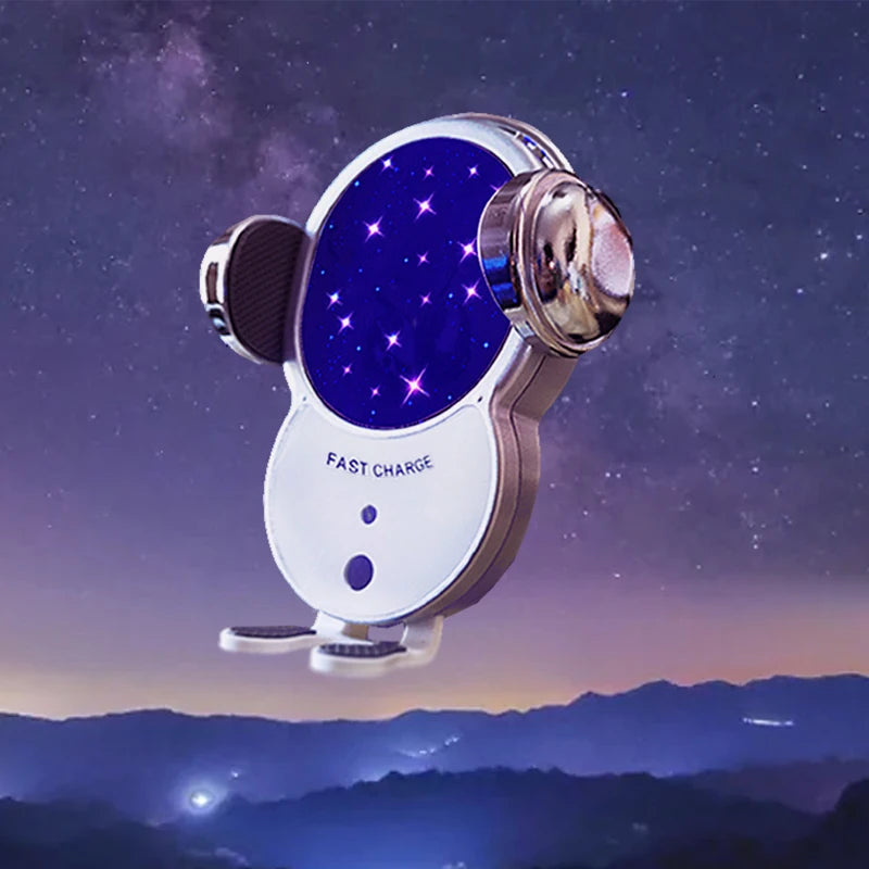 Auto Wireless Car Phone Holder & Charger – Smart, Secure, Fast Charging