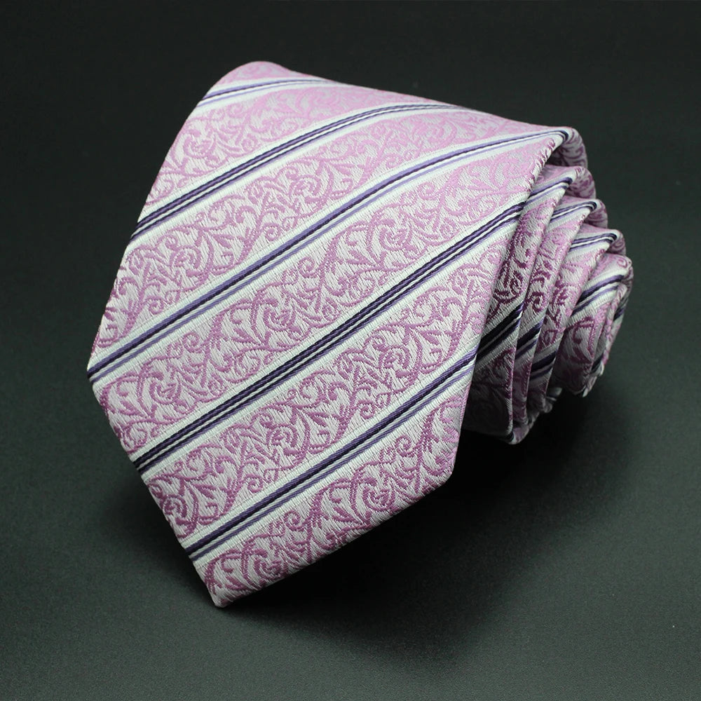 Tie Gravatas Fashion Wholesale Woven Striped Necktie Wedding Accessories Blue Man Fit Group Party Office Neck Ties