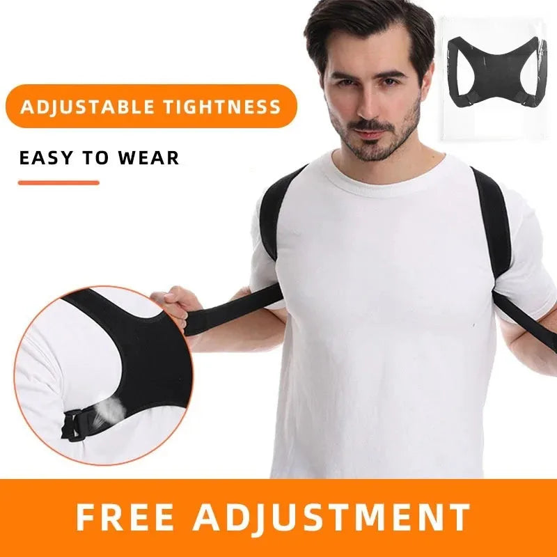 Posture Support Belt – Lightweight Back Brace for Sitting & Standing