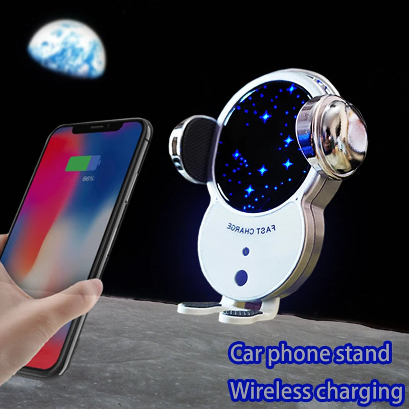 Auto Wireless Car Phone Holder & Charger – Smart, Secure, Fast Charging