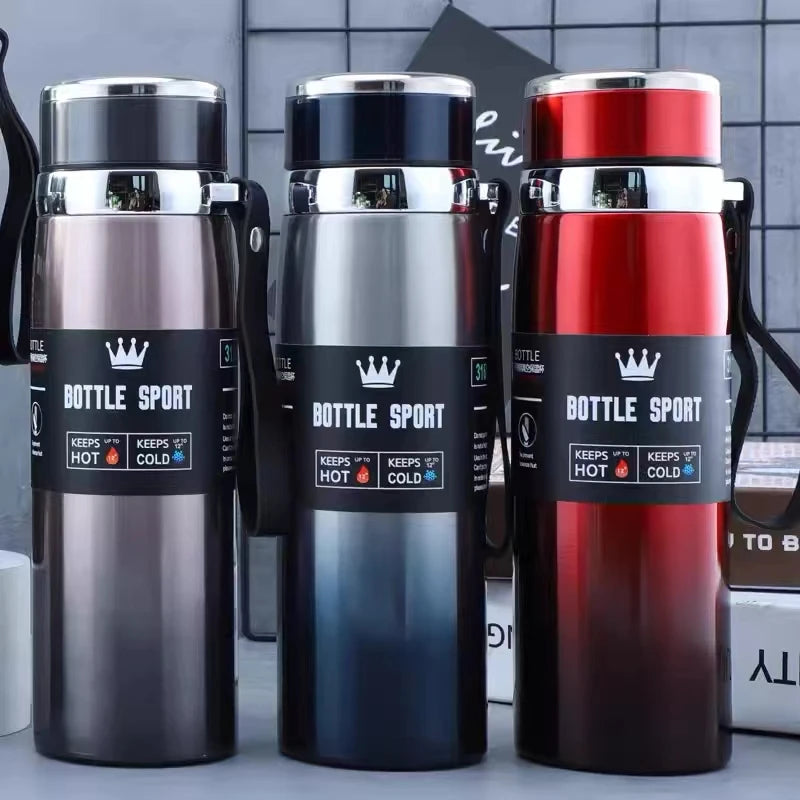 Stainless Steel Thermal Water Bottle – Keeps Drinks Hot or Cold