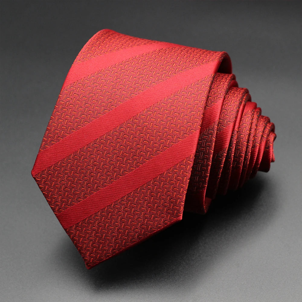 Tie Gravatas Fashion Wholesale Woven Striped Necktie Wedding Accessories Blue Man Fit Group Party Office Neck Ties