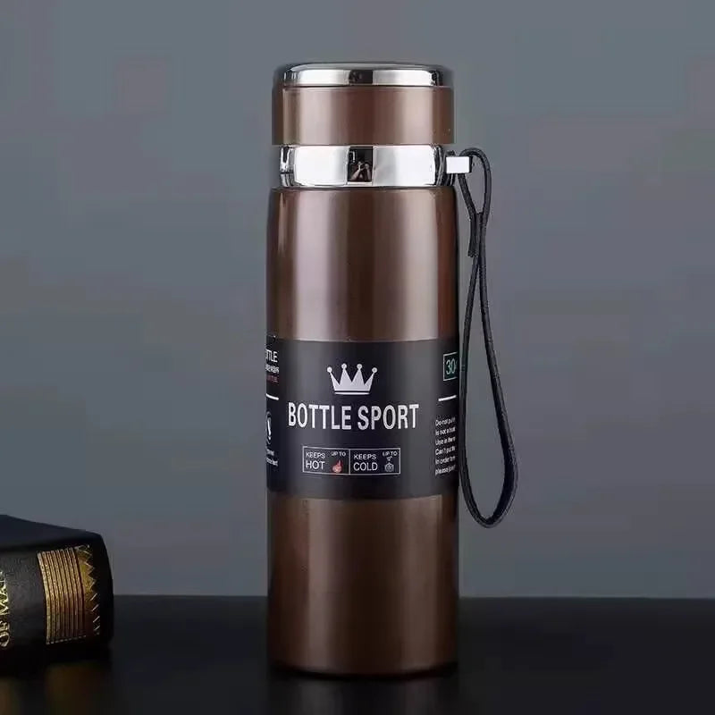 Stainless Steel Thermal Water Bottle – Keeps Drinks Hot or Cold