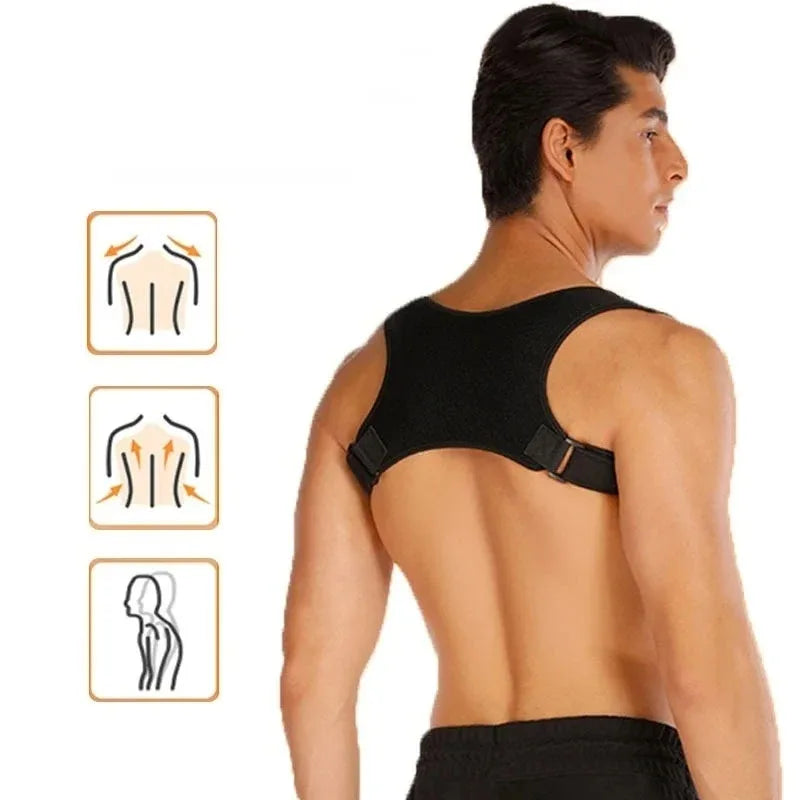 Posture Support Belt – Lightweight Back Brace for Sitting & Standing