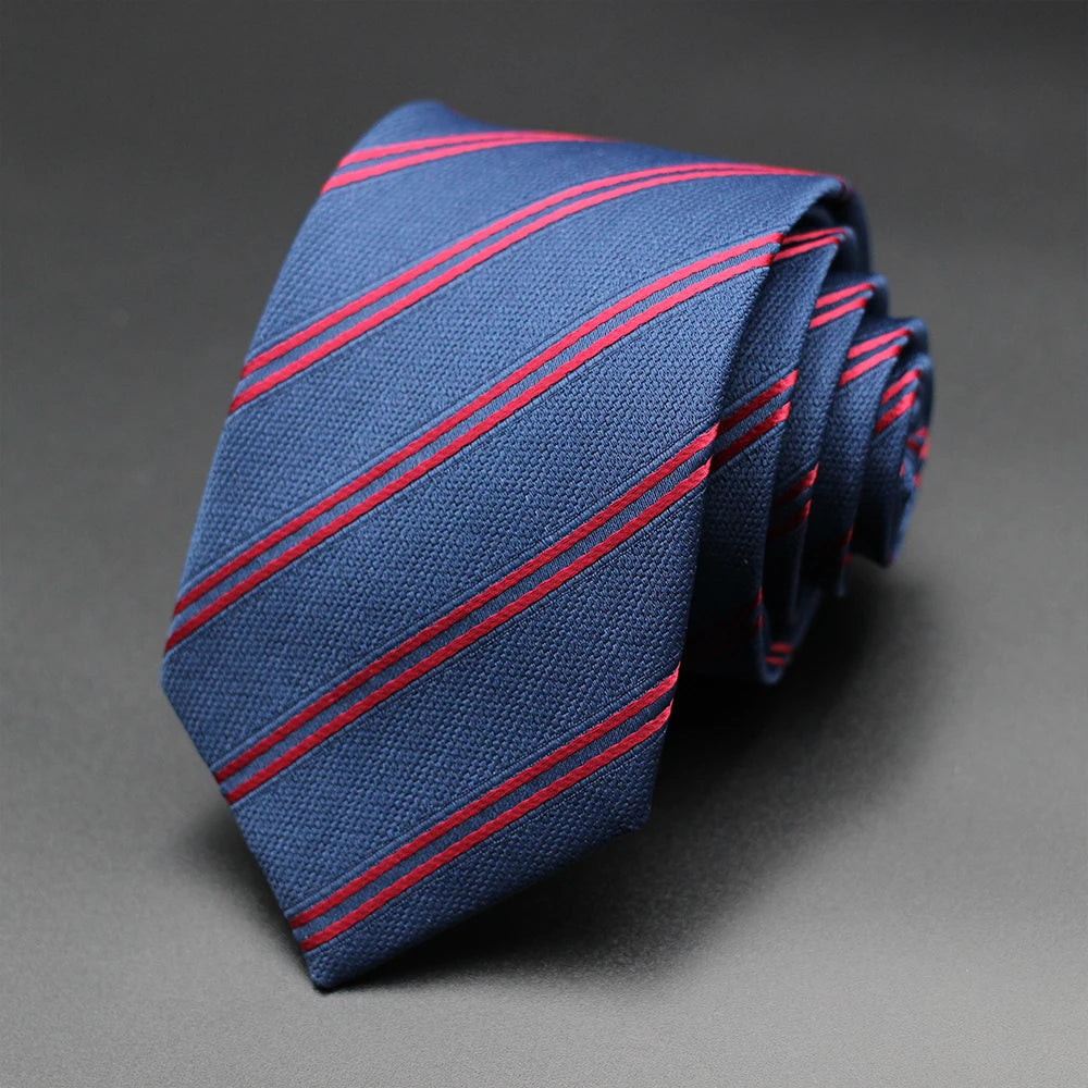 Tie Gravatas Fashion Wholesale Woven Striped Necktie Wedding Accessories Blue Man Fit Group Party Office Neck Ties