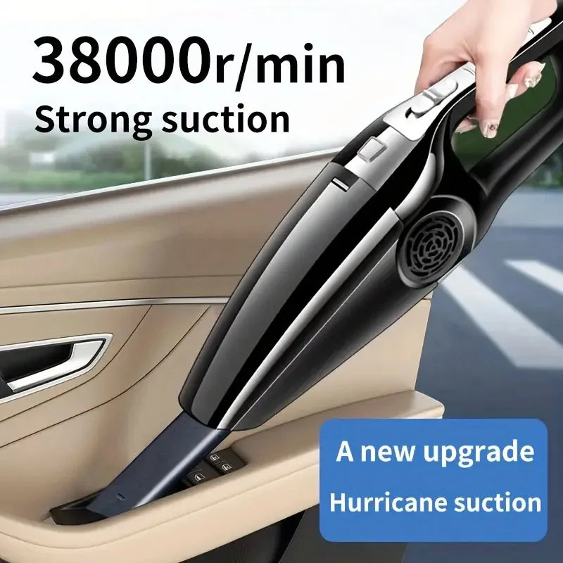 Portable Car Vacuum – Compact, Powerful, Dual Dry & Wet Cleaning