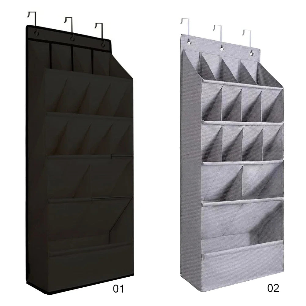Hanging Shoe Organizer Holds 12 Pairs Large Pocket Shoe Holder Shoe Organizer Door Hanger Door Shoe Storage Rack with Pockets