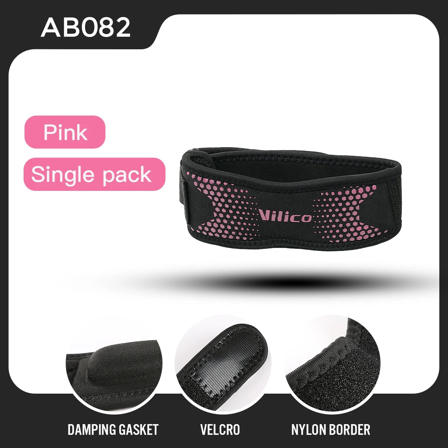 Adjustable Patella Strap for Sports &Bande rotulienne réglable pour le sport