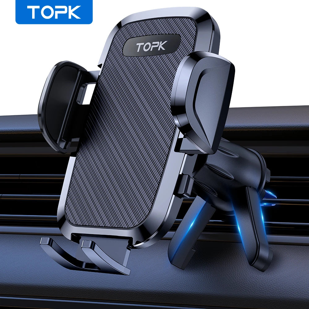 TOPK Gravity Car Phone Holder – Universal Air Vent Mount for All Phones