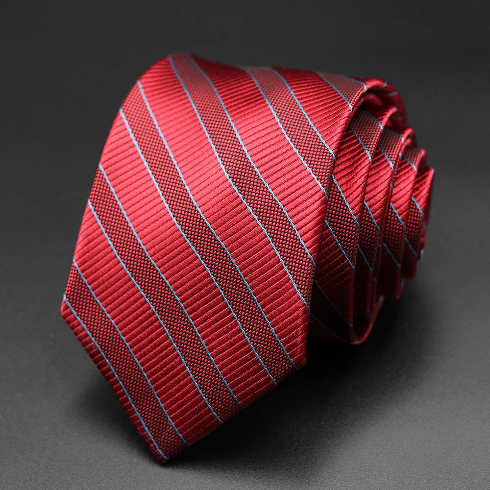 Tie Gravatas Fashion Wholesale Woven Striped Necktie Wedding Accessories Blue Man Fit Group Party Office Neck Ties