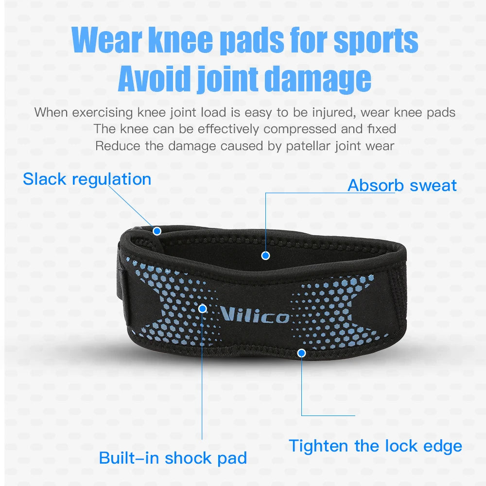 Adjustable Patella Strap for Sports &Bande rotulienne réglable pour le sport