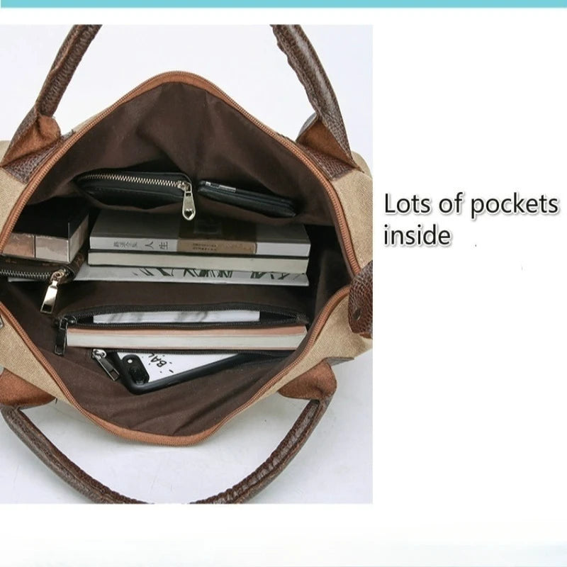 Womens Shoulder Bag Large Handbag Women Canvas Bag Travel Bags Crossbody Bag Overnight Bag