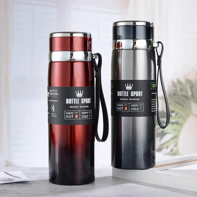 Stainless Steel Thermal Water Bottle – Keeps Drinks Hot or Cold