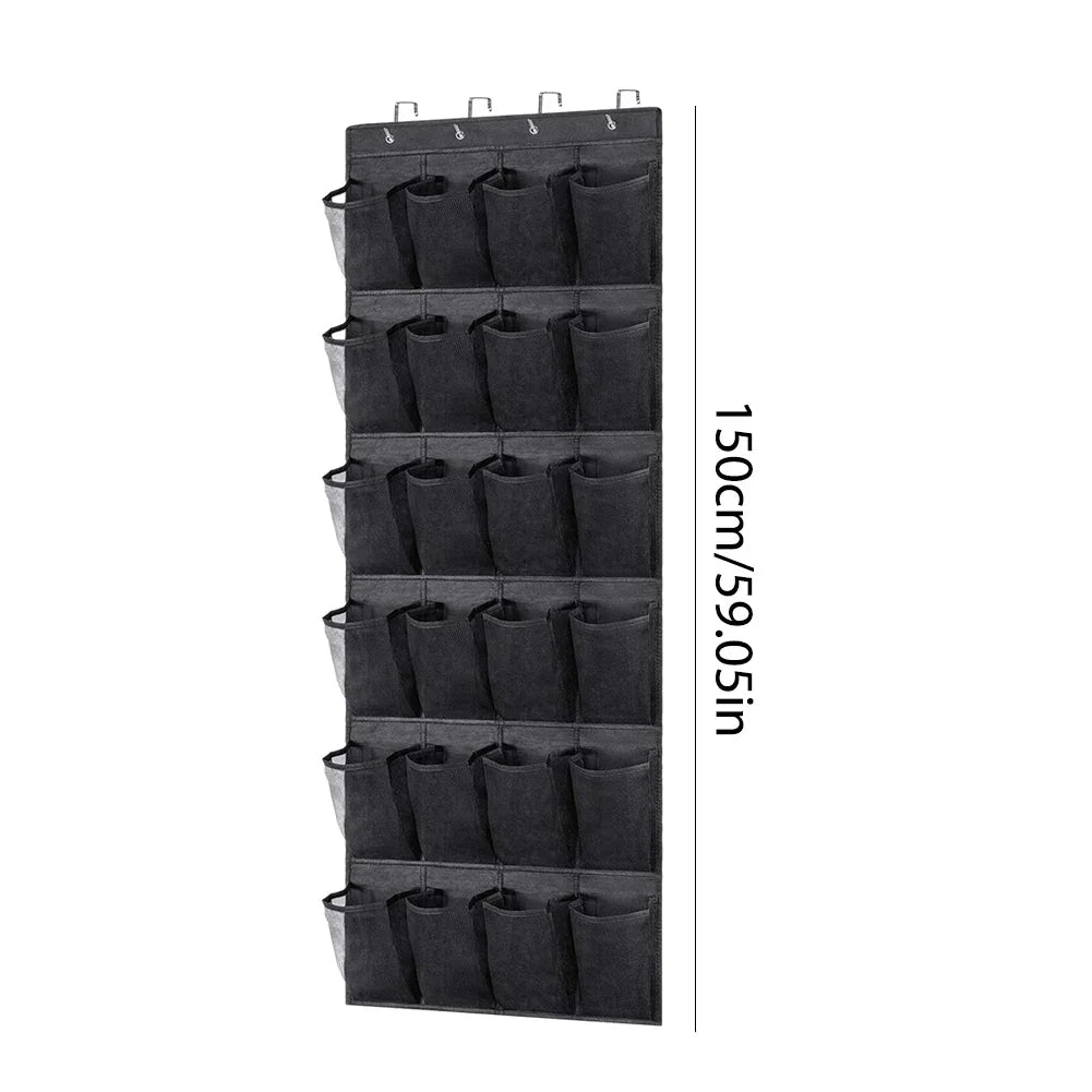 Hanging Shoe Organizer Holds 12 Pairs Large Pocket Shoe Holder Shoe Organizer Door Hanger Door Shoe Storage Rack with Pockets