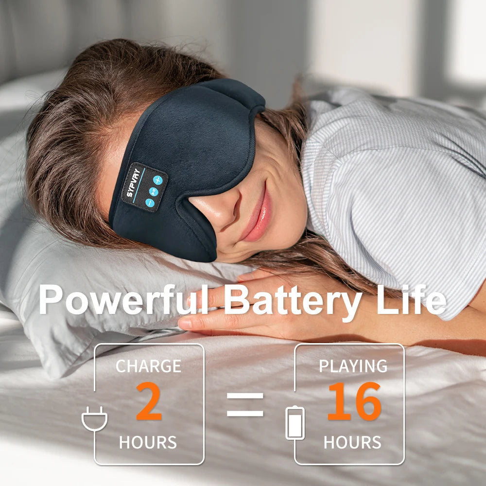 Wireless Bluetooth Sleep Mask with Built-in Headphones