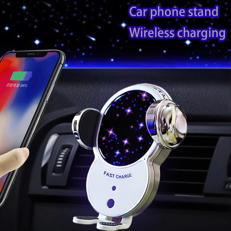 Auto Wireless Car Phone Holder & Charger – Smart, Secure, Fast Charging