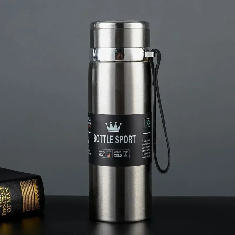 Stainless Steel Thermal Water Bottle – Keeps Drinks Hot or Cold