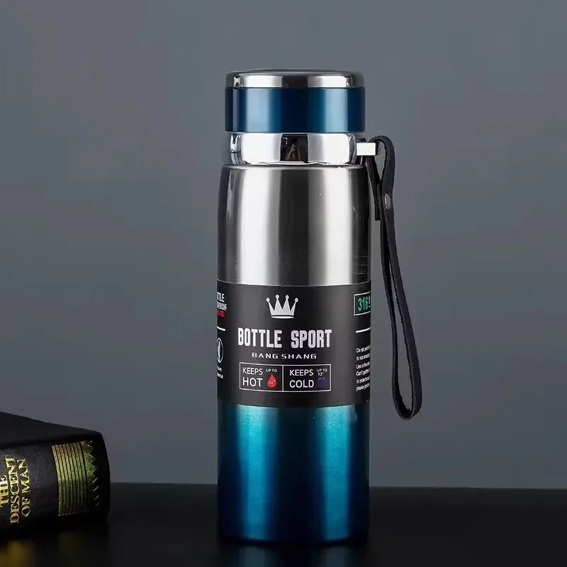 Stainless Steel Thermal Water Bottle – Keeps Drinks Hot or Cold