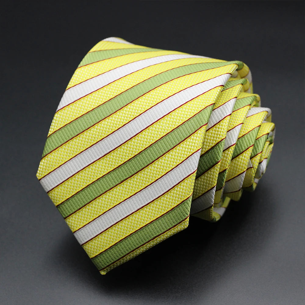 Tie Gravatas Fashion Wholesale Woven Striped Necktie Wedding Accessories Blue Man Fit Group Party Office Neck Ties