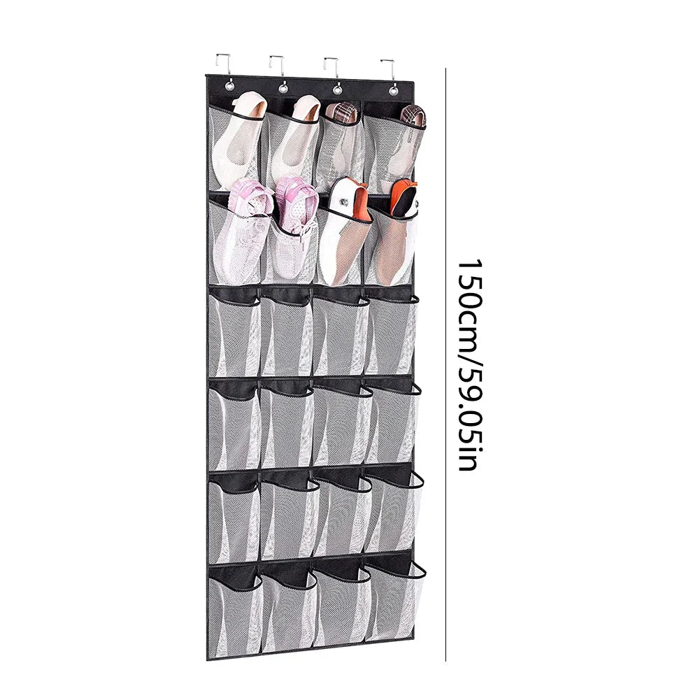 Hanging Shoe Organizer Holds 12 Pairs Large Pocket Shoe Holder Shoe Organizer Door Hanger Door Shoe Storage Rack with Pockets