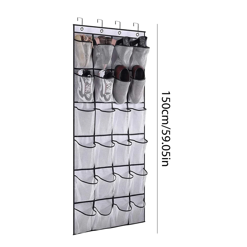 Hanging Shoe Organizer Holds 12 Pairs Large Pocket Shoe Holder Shoe Organizer Door Hanger Door Shoe Storage Rack with Pockets